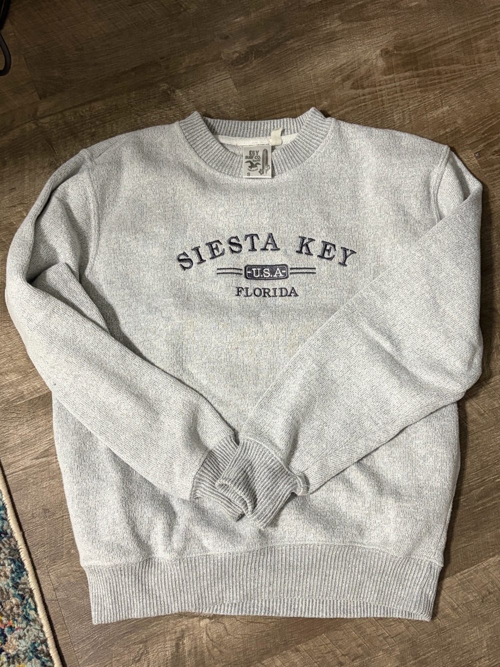 Siesta Key Florida Crewneck Sweatshirt - Light Gray